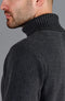 Mens Midweight Cotton Fitted Submariner Roll Neck Jumper Anthracite Grey-Jumper-Paul James Knitwear-S-Anthracite Grey-Urbanheer