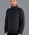 Mens Midweight Cotton Fitted Submariner Roll Neck Jumper Anthracite Grey-Jumper-Paul James Knitwear-S-Anthracite Grey-Urbanheer