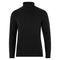 Mens Midweight Cotton Fitted Submariner Roll Neck Jumper Black-Jumper-Paul James Knitwear-S-Black-Urbanheer