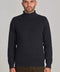 Mens Midweight Cotton Fitted Submariner Roll Neck Jumper Navy-Jumper-Paul James Knitwear-S-Navy-Urbanheer