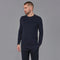 Mens Midweight Cotton Knitted Sweatshirt-Sweatshirt-Paul James Knitwear-S-Navy-Urbanheer