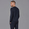 Mens Midweight Cotton Knitted Sweatshirt-Sweatshirt-Paul James Knitwear-S-Navy-Urbanheer