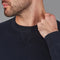 Mens Midweight Cotton Knitted Sweatshirt-Sweatshirt-Paul James Knitwear-S-Navy-Urbanheer