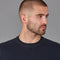 Mens Midweight Cotton Knitted Sweatshirt-Sweatshirt-Paul James Knitwear-S-Navy-Urbanheer