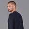 Mens Midweight Cotton Knitted Sweatshirt-Sweatshirt-Paul James Knitwear-S-Navy-Urbanheer