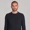 Mens Midweight Cotton Ribbed Crew Neck Jumper-Jumper-Paul James Knitwear-S-Navy-Urbanheer