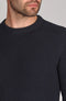Mens Midweight Cotton Ribbed Crew Neck Jumper-Jumper-Paul James Knitwear-S-Navy-Urbanheer