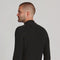 Mens Midweight Cotton Ribbed Mock Turtle Neck Jumper Black-Jumper-Paul James Knitwear-S-Black-Urbanheer