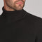 Mens Midweight Cotton Ribbed Roll Neck Jumper Black-Jumper-Paul James Knitwear-S-Black-Urbanheer