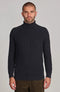 Mens Midweight Cotton Ribbed Roll Neck Jumper Navy-Jumper-Paul James Knitwear-S-Navy-Urbanheer