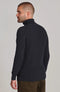 Mens Midweight Cotton Ribbed Roll Neck Jumper Navy-Jumper-Paul James Knitwear-S-Navy-Urbanheer