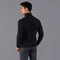 Mens Midweight Cotton Roll Neck Cable Jumper Black-Jumper-Paul James Knitwear-S-Black-Urbanheer