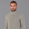 Mens Midweight Cotton Roll Neck Cable Jumper Fawn-Jumper-Paul James Knitwear-S-Fawn-Urbanheer