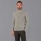 Mens Midweight Cotton Roll Neck Cable Jumper Fawn-Jumper-Paul James Knitwear-S-Fawn-Urbanheer