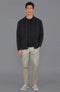 Mens Midweight Cotton Work Shirt Black-Jacket-Paul James Knitwear-S-Urbanheer