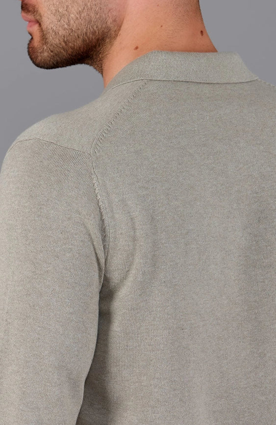 Mens Midweight Cotton Work Shirt Fawn-Jacket-Paul James Knitwear-S-Urbanheer