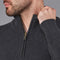 Mens Midweight Cotton Zip Neck Jumper Anthracite Grey-Jumper-Paul James Knitwear-S-Urbanheer