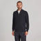 Mens Midweight Cotton Zip Neck Jumper Navy-Jumper-Paul James Knitwear-S-Urbanheer