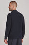 Mens Midweight Cotton Zip Neck Jumper Navy-Jumper-Paul James Knitwear-S-Urbanheer