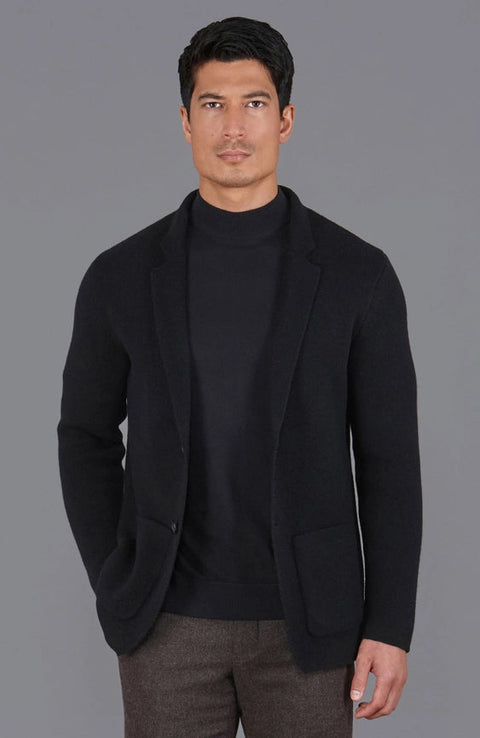 Mens Midweight Lambswool Knitted Blazer-Blazer-Paul James Knitwear-S-Regular-Urbanheer