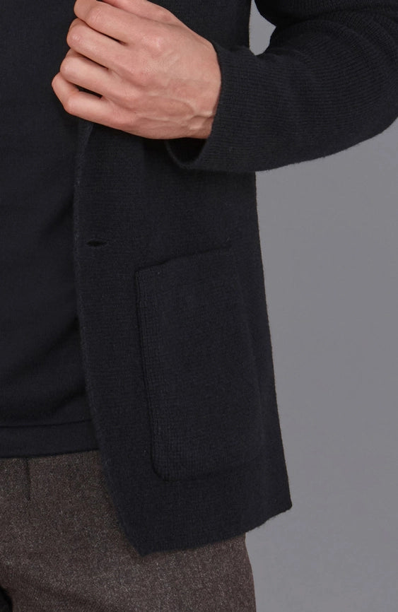 Mens Midweight Lambswool Knitted Blazer-Blazer-Paul James Knitwear-S-Regular-Urbanheer