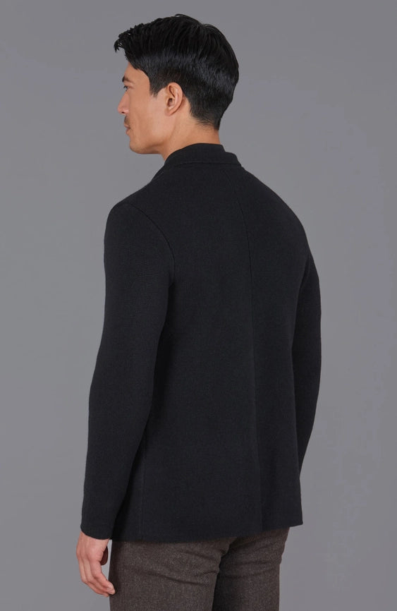 Mens Midweight Lambswool Knitted Blazer-Blazer-Paul James Knitwear-S-Regular-Urbanheer