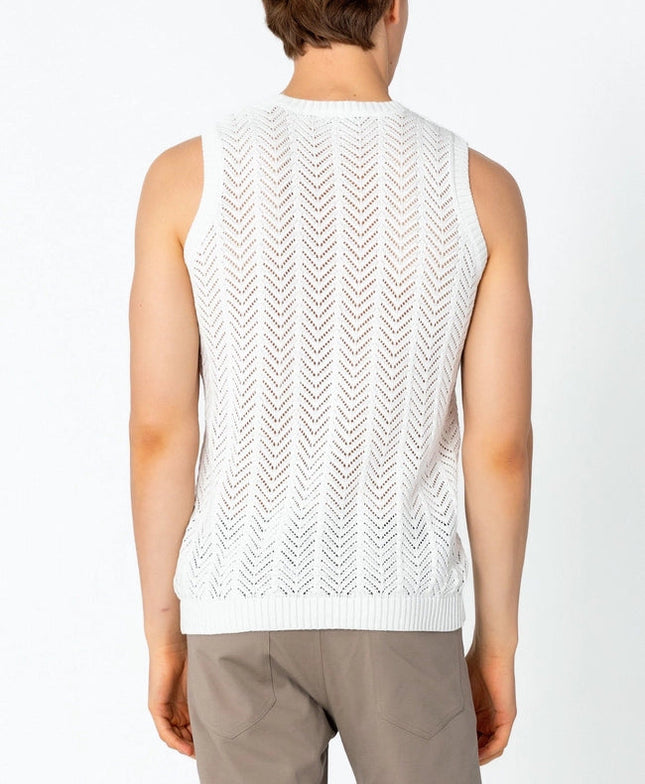 Men's Muscle Fit Tank Top - Off White