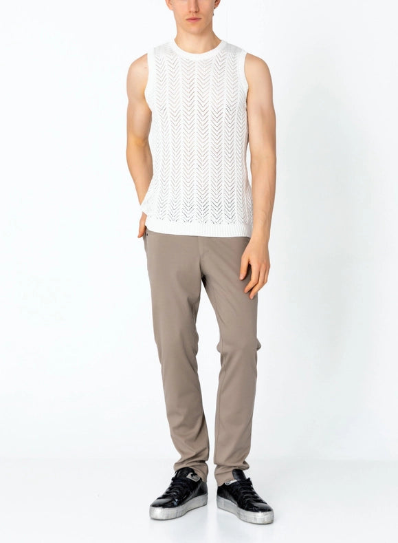 Men's Muscle Fit Tank Top - Off White