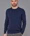 Mens Organic Cotton Crew Neck Jumper-Jumper-Paul James Knitwear-S-Marine-Urbanheer