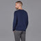 Mens Organic Cotton Crew Neck Jumper-Jumper-Paul James Knitwear-S-Marine-Urbanheer