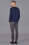 Mens Organic Cotton Crew Neck Jumper-Jumper-Paul James Knitwear-S-Marine-Urbanheer
