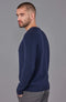 Mens Organic Cotton Crew Neck Jumper-Jumper-Paul James Knitwear-S-Marine-Urbanheer