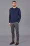 Mens Organic Cotton Crew Neck Jumper-Jumper-Paul James Knitwear-S-Marine-Urbanheer