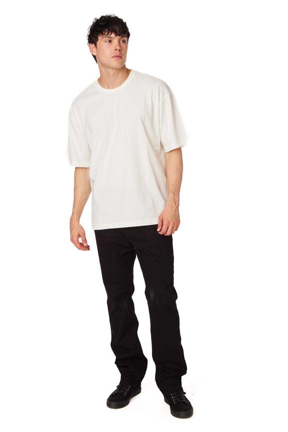 Men's Oversized Cotton Short Sleeve T-Shirt Off-White-T-Shirt-Hawk's Bay-S-Off-White-Urbanheer