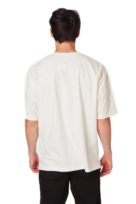 Men's Oversized Cotton Short Sleeve T-Shirt Off-White-T-Shirt-Hawk's Bay-S-Off-White-Urbanheer