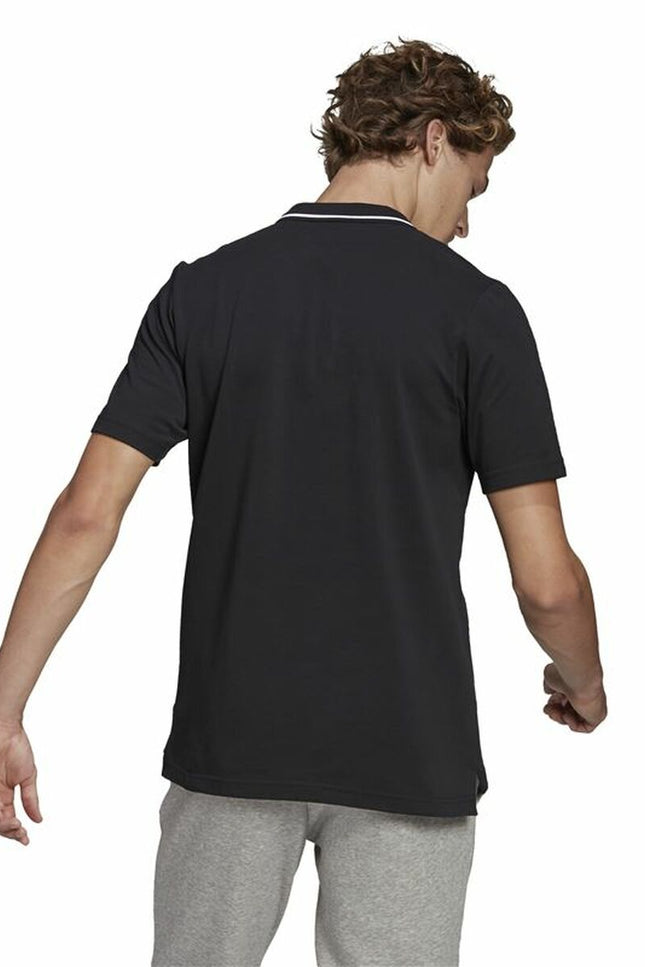 Men’s Short Sleeve Polo Shirt Adidas Aeroready essentials Black-Fashion | Accessories > Clothes and Shoes > Polo shirts-Adidas-M-Urbanheer