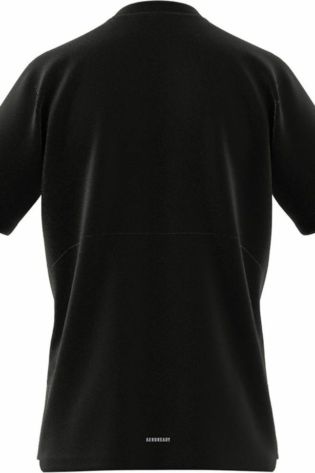 Men’s Short Sleeve T-Shirt Adidas Aeroready Black-Sports | Fitness > Sports material and equipment > Sports t-shirts-Adidas-Urbanheer