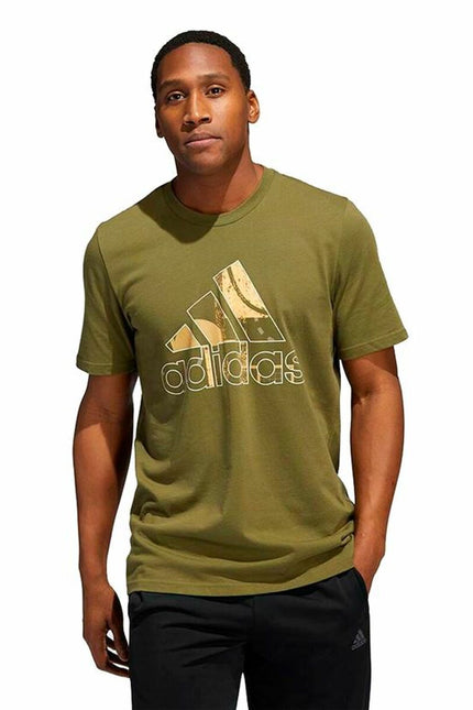 Men’s Short Sleeve T-Shirt Adidas Art Bos Graphic Olive-Sports | Fitness > Sports material and equipment > Sports t-shirts-Adidas-XS-Urbanheer