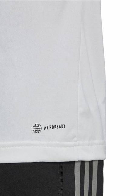 Men’s Short Sleeve T-Shirt Adidas ColourBlock White-Sports | Fitness > Sports material and equipment > Sports t-shirts-Adidas-Urbanheer