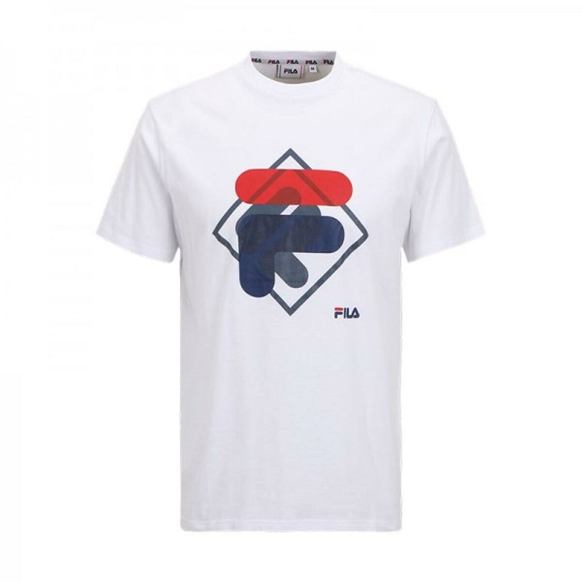 Men’s Short Sleeve T-Shirt Fila FAM0447 10001 White-Sports | Fitness > Sports material and equipment > Sports t-shirts-Fila-XL-Urbanheer