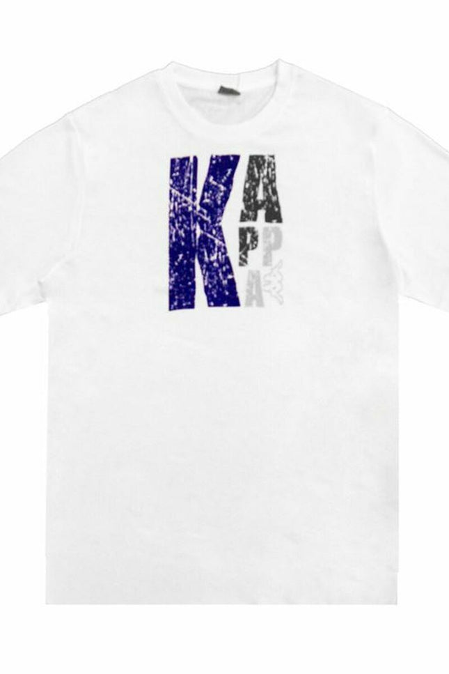 Men’s Short Sleeve T-Shirt Kappa Sportswear Logo White-Sports | Fitness > Sports material and equipment > Sports t-shirts-Kappa-Urbanheer