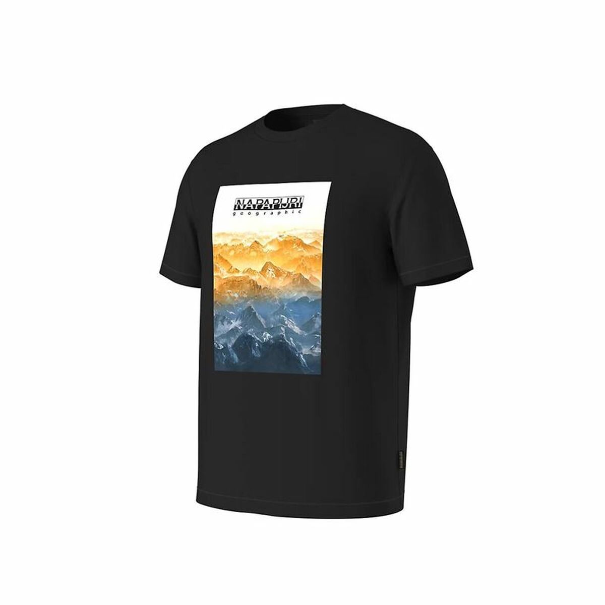 Men’s Short Sleeve T-Shirt Napapijri S-Rollin Ss Black-Fashion | Accessories > Clothes and Shoes > T-shirts-Napapijri-S-Urbanheer