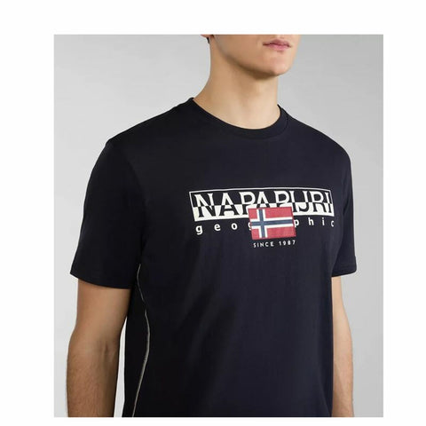 Men’s Short Sleeve T-Shirt Napapjiri Black-Sports | Fitness > Sports material and equipment > Sports t-shirts-Napapjiri-S-Urbanheer