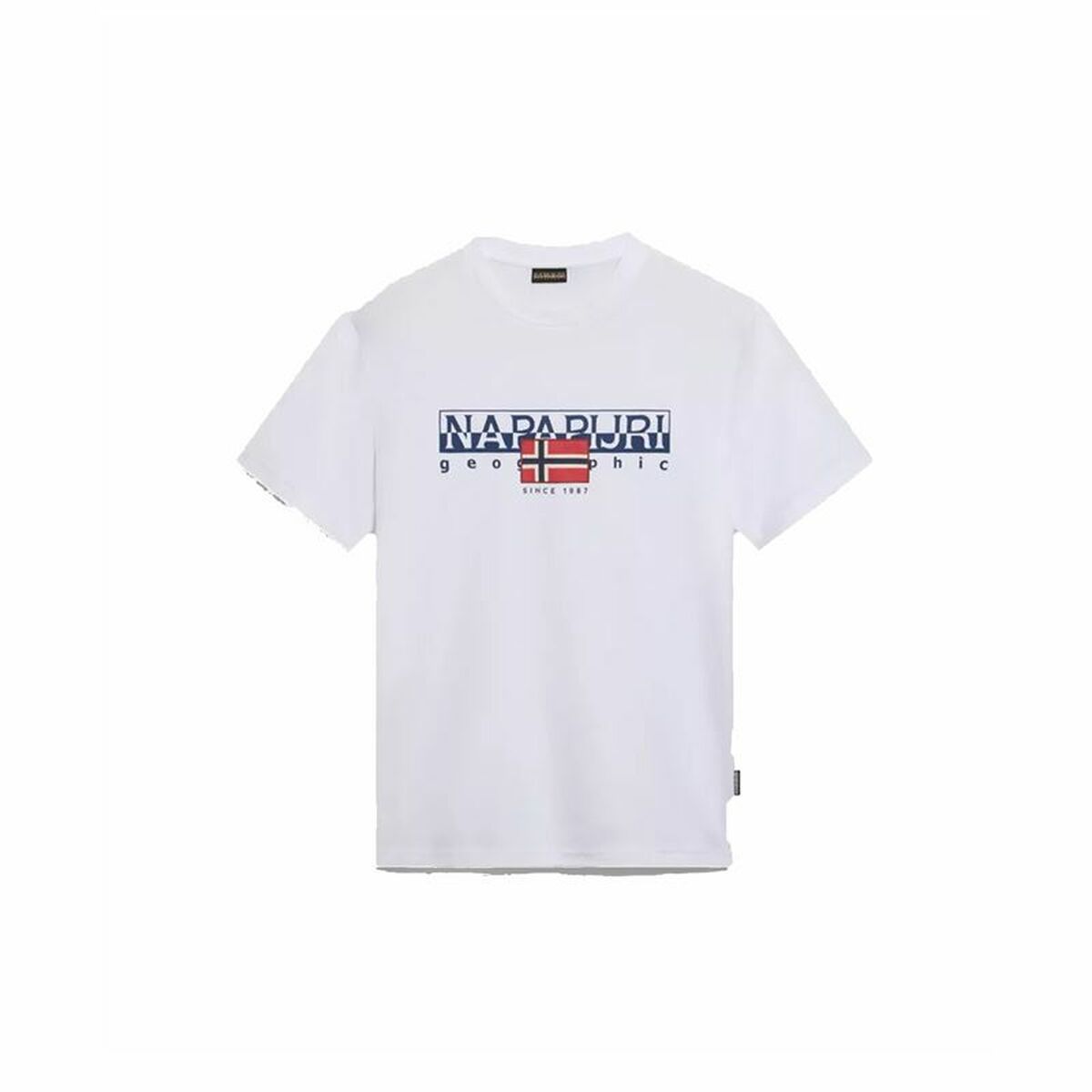 Men’s Short Sleeve T-Shirt Napapjiri S-Aylmer White-Sports | Fitness > Sports material and equipment > Sports t-shirts-Napapjiri-XL-Urbanheer