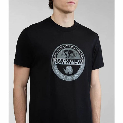 Men’s Short Sleeve T-Shirt Napapjiri S-Bollo Black-Sports | Fitness > Sports material and equipment > Sports t-shirts-Napapjiri-M-Urbanheer