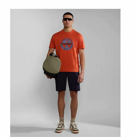 Men’s Short Sleeve T-Shirt Napapjiri S-Bollo Ss 1 Orange-Sports | Fitness > Sports material and equipment > Sports t-shirts-Napapjiri-S-Urbanheer