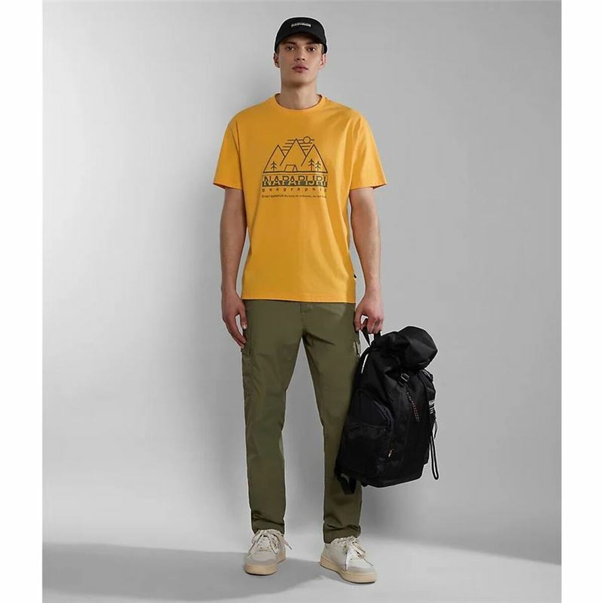 Men’s Short Sleeve T-Shirt Napapjiri S-Faber Golden-Sports | Fitness > Sports material and equipment > Sports t-shirts-Napapjiri-XL-Urbanheer