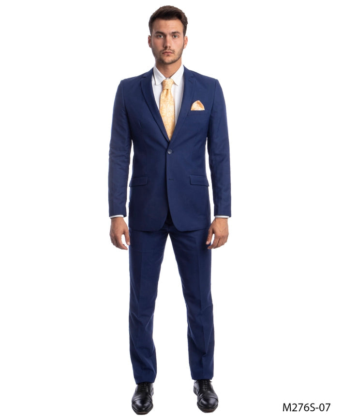 Mens Suits 2PC-Suit & Dress Pants Indigo Slim Fit-Suits-Suits America-34R/28W-Indigo-Urbanheer