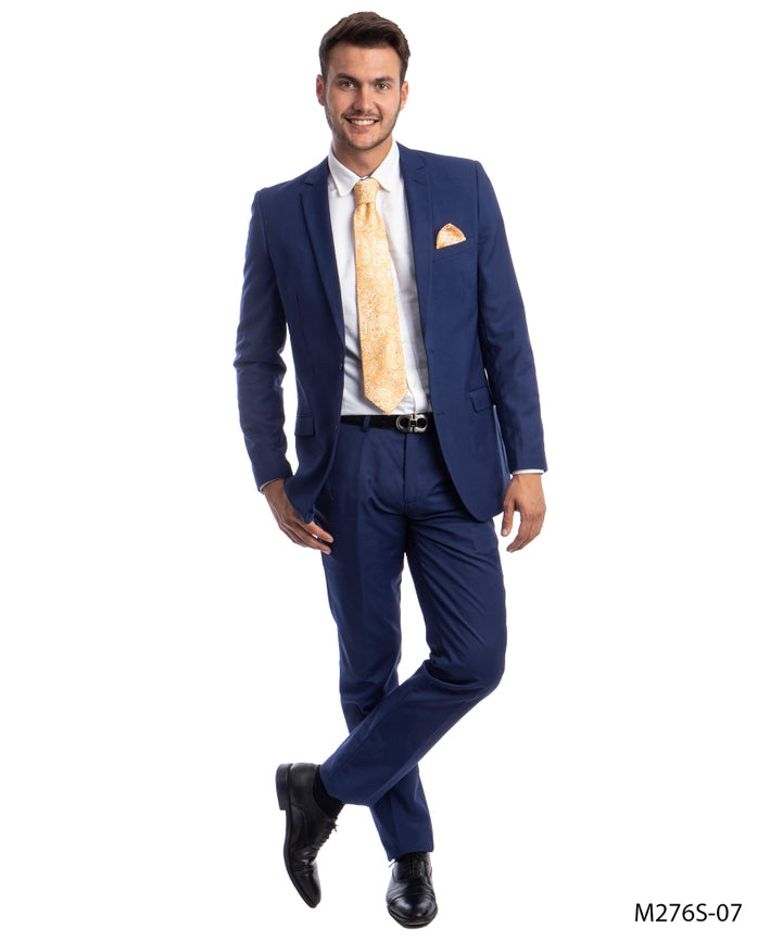Mens Suits 2PC-Suit & Dress Pants Indigo Slim Fit-Suits-Suits America-34R/28W-Indigo-Urbanheer