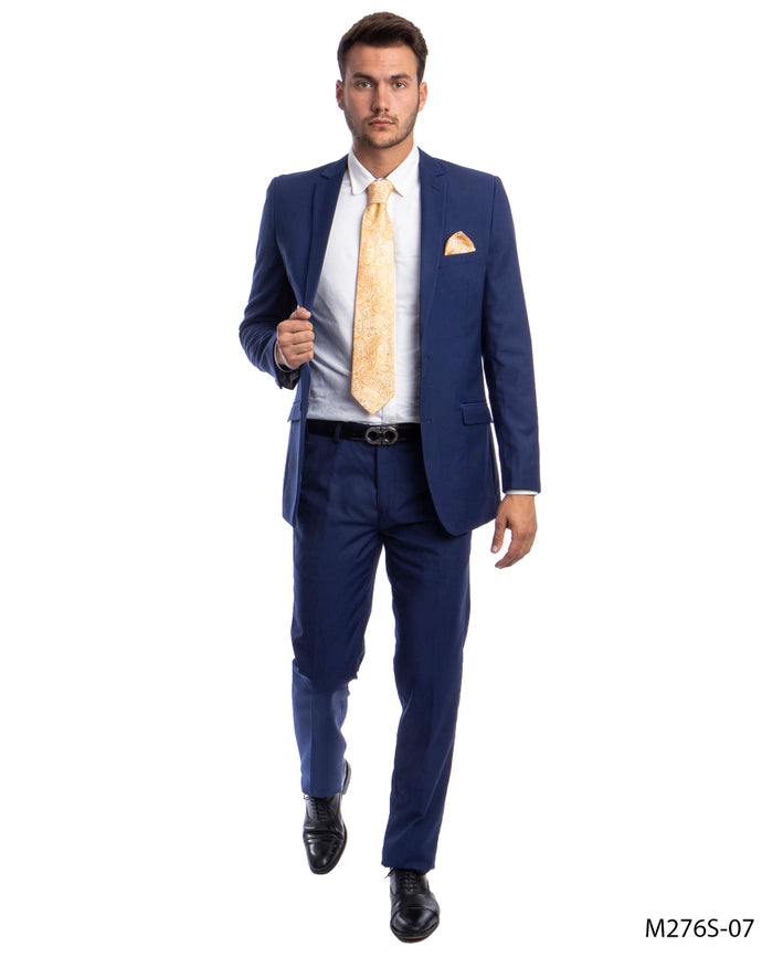 Mens Suits 2PC-Suit & Dress Pants Indigo Slim Fit-Suits-Suits America-34R/28W-Indigo-Urbanheer